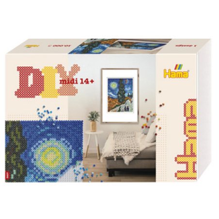 Hama Perles à repasser midi Art "Van Gogh", boîte cadeau