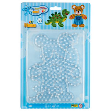 hama Plaques pour perles à repasser "Ours, dinosaure"