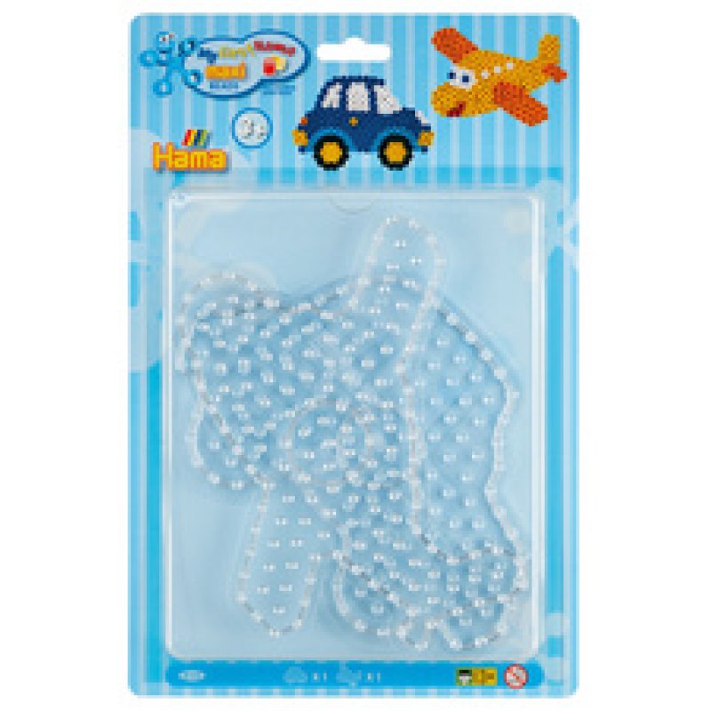 Hama Plaques pour perles à repasser "Voiture, avion"