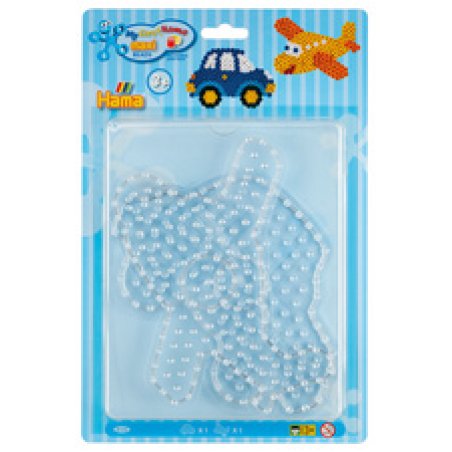 Hama Plaques pour perles à repasser "Voiture, avion"