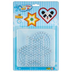 Hama Plaques pour perles à repasser "Coeur, étoile", blister