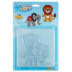 Hama Plaques pour perles à repasser "Lion, petit éléphant"