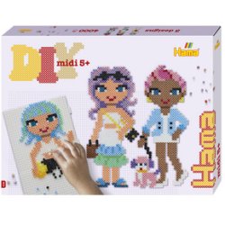 Hama Perles à repasser midi "Fashion Girls", coffret cadeau