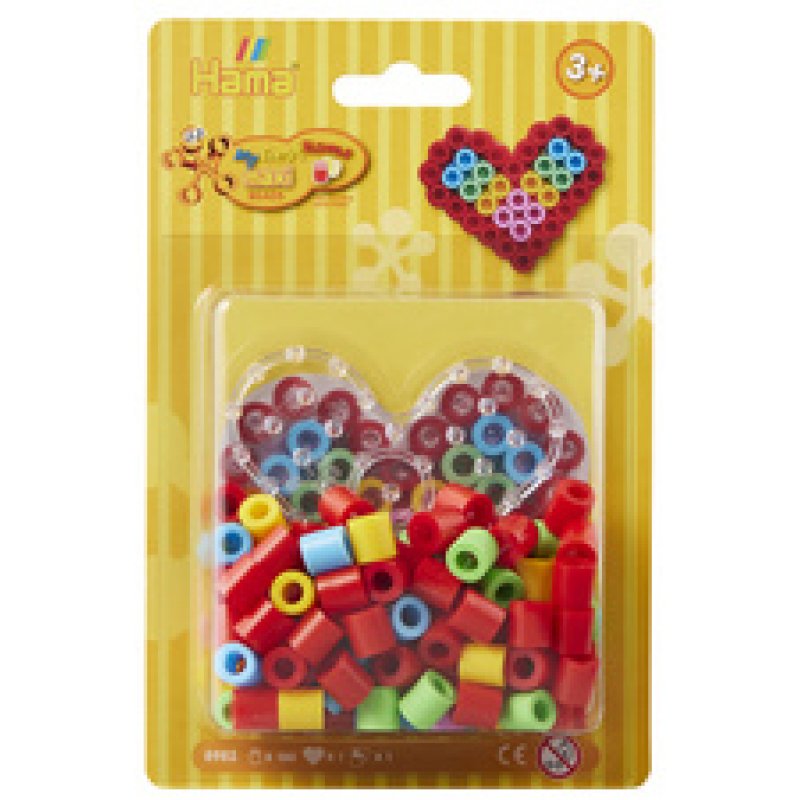 Hama Perles à repasser maxi "Petit coeur", sous blister