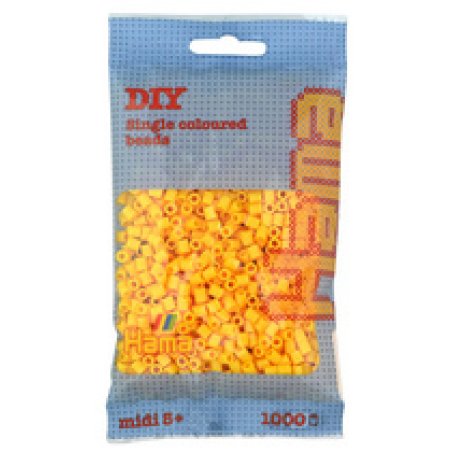 Hama Perles à repasser midi, sachet, jaune pâle