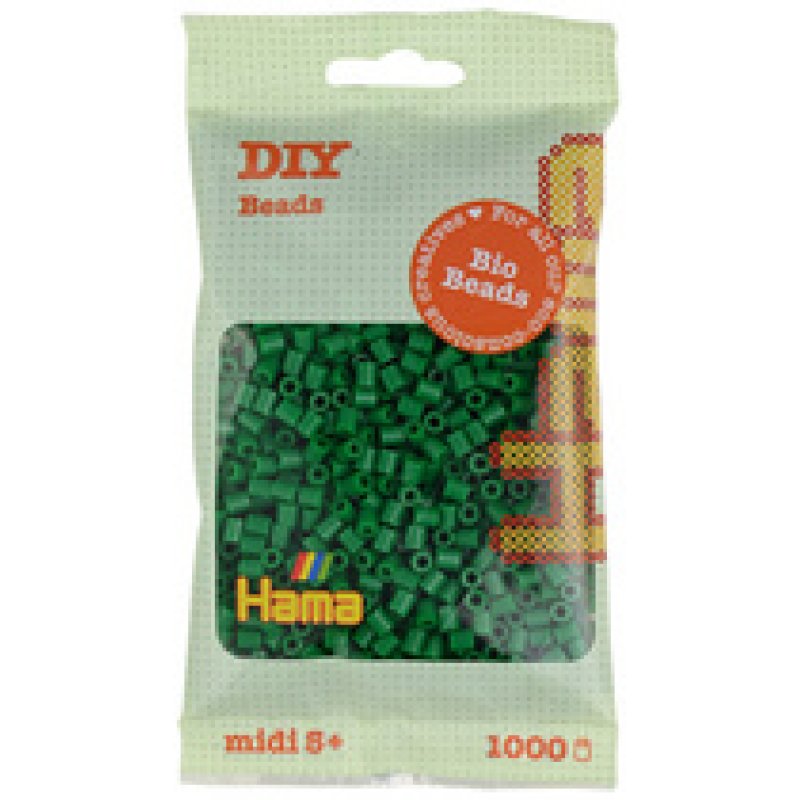 Hama Perles à repasser Bio midi, sachet, jaune