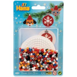 Hama Perles à repasser midi "Boules de Noël", sous blister