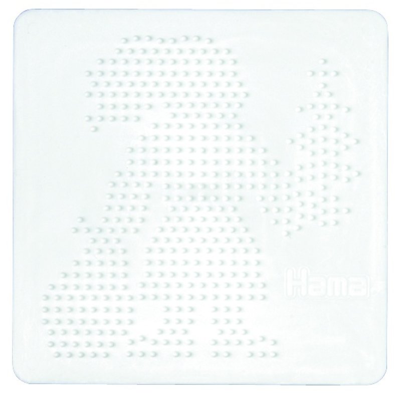 Hama Plaque pour perles midi "Père Noël", blanc