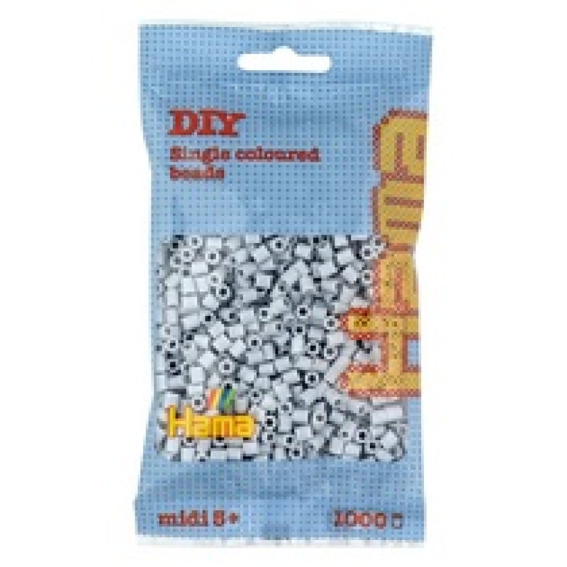Hama Perles à repasser midi, sachet, gris silex