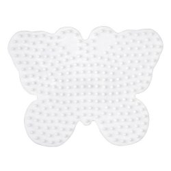 HAMA Plaque pour perles midi "papillon", blanc