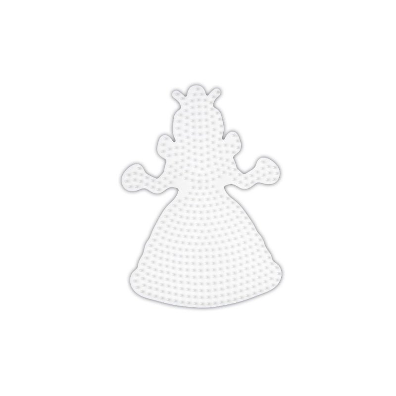HAMA Plaque pour perles midi "princesse, reine", blanc