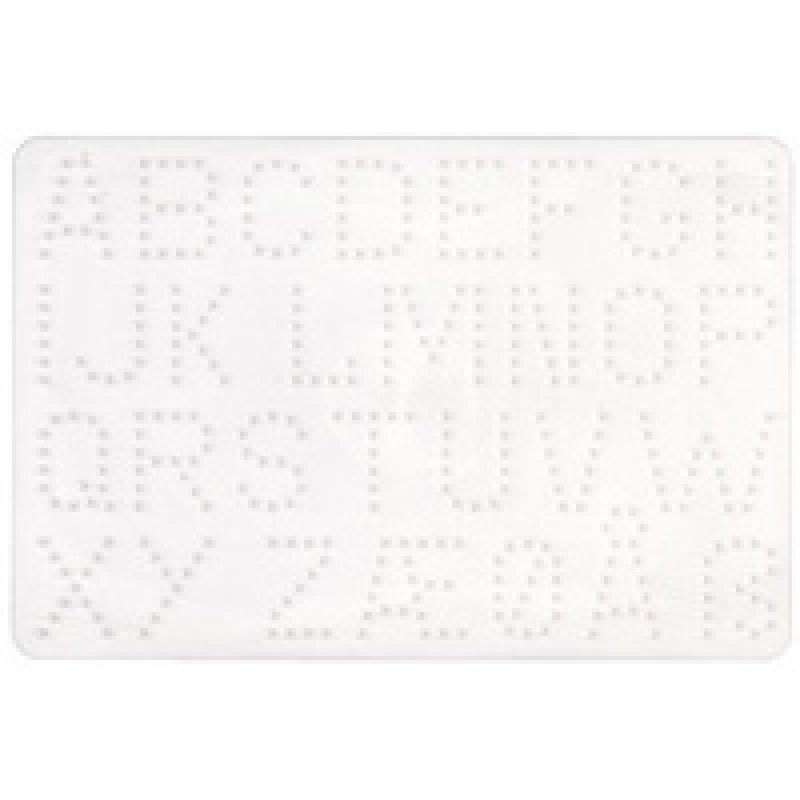 HAMA Plaque pour perles midi "lettres-ABC", blanc