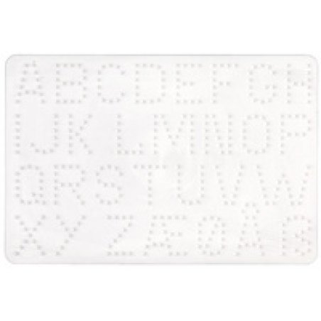 HAMA Plaque pour perles midi "lettres-ABC", blanc