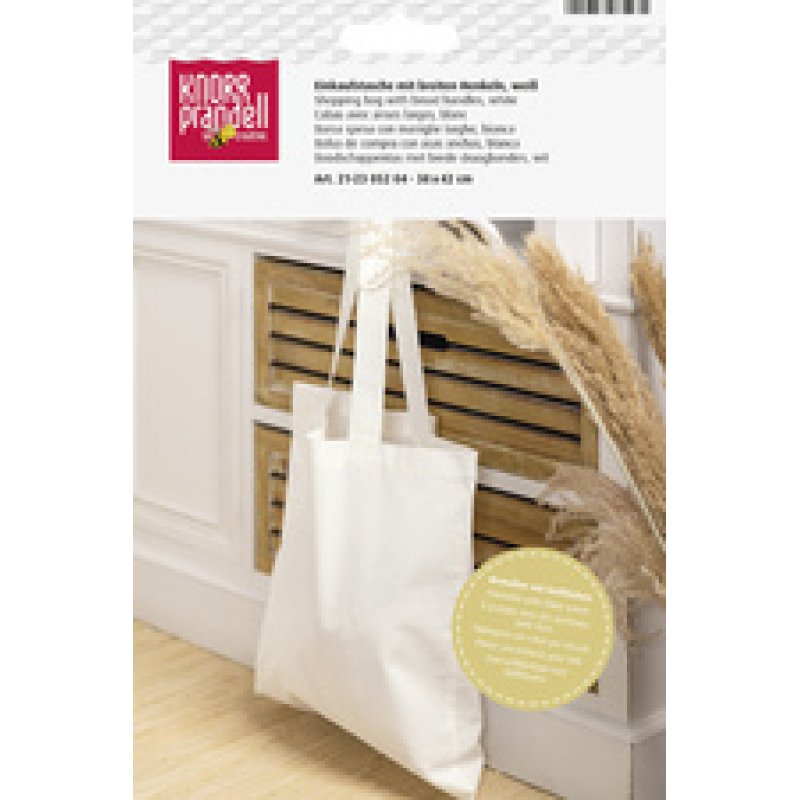 KNORR prandell Sac de courses en coton, blanc