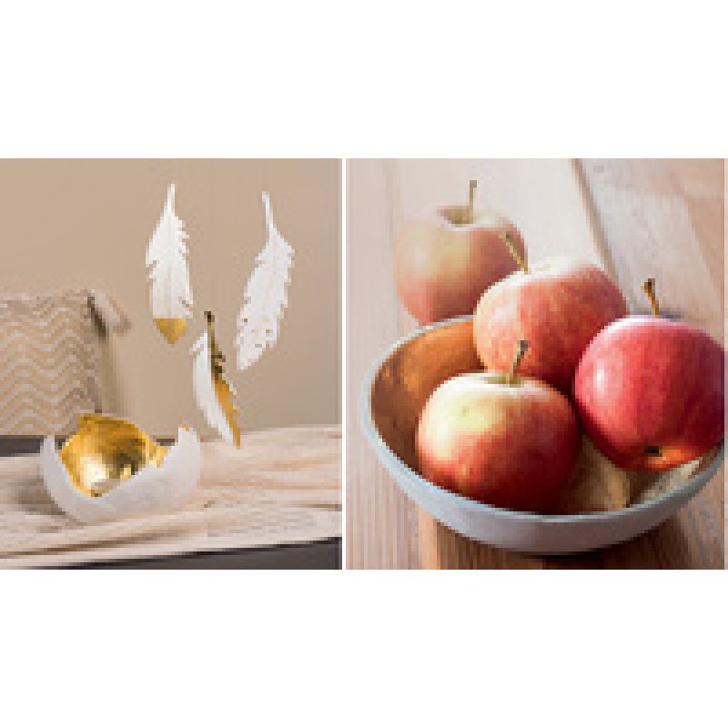 KNORR prandell Métal en feuille, 140 x 140 mm, or