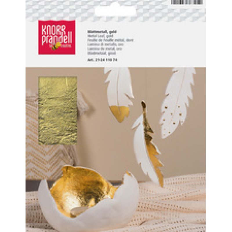 KNORR prandell Métal en feuille, 140 x 140 mm, argent