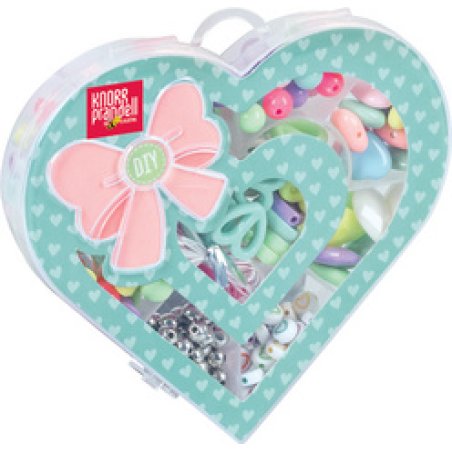 KNORR prandell Mélange de perles / Set bijou "Coeur", 42 g
