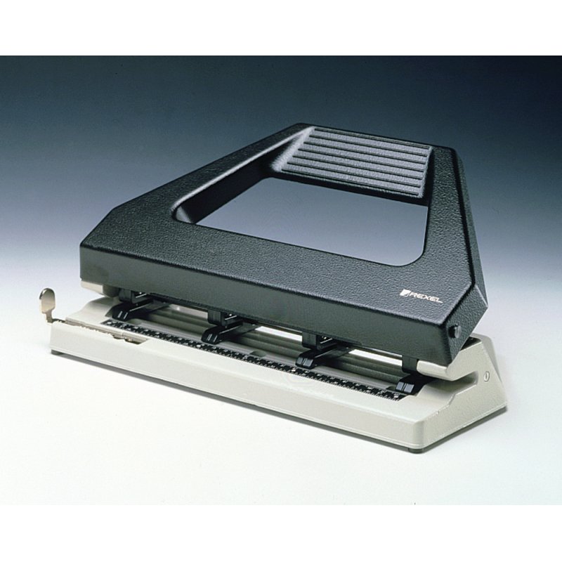 Rexel V430 4 Hole Punch Black