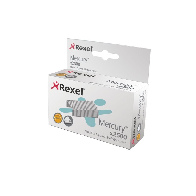 Rexel Agrafes Mercury pour agrafeuse Mercury, zingué