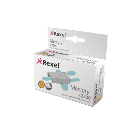 Rexel Agrafes Mercury pour agrafeuse Mercury, zingué