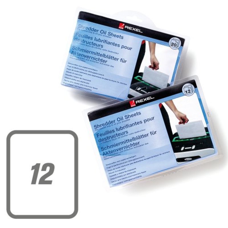 Rexel Feuille lubrifiante pour destructeur de documents