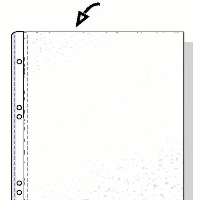 Rexel Pochette grainée A6 ouverture haut, transparent (50)