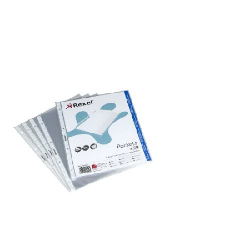 Rexel Pochette A4 ouverture haut transparente (50)