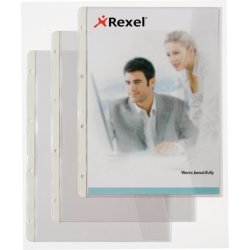 Rexel Chemises A4 avec rabat, coloris transparent (5)