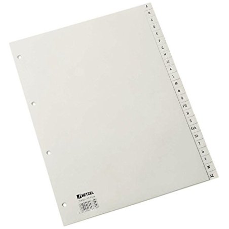 Rexel PP Dividers, grey, alphabetica