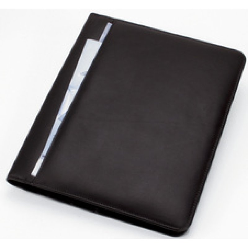 Alassio Conférencier "CREMONA", A4, cuir nappa, noir