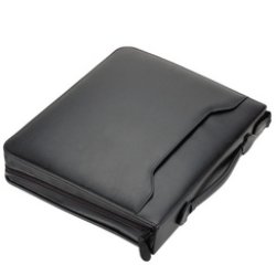 Alassio Serviette classeur "RIMINI", A4, similicuir, noir