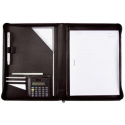 Alassio Conférencier "CATANA", A4, cuir nappa, noir