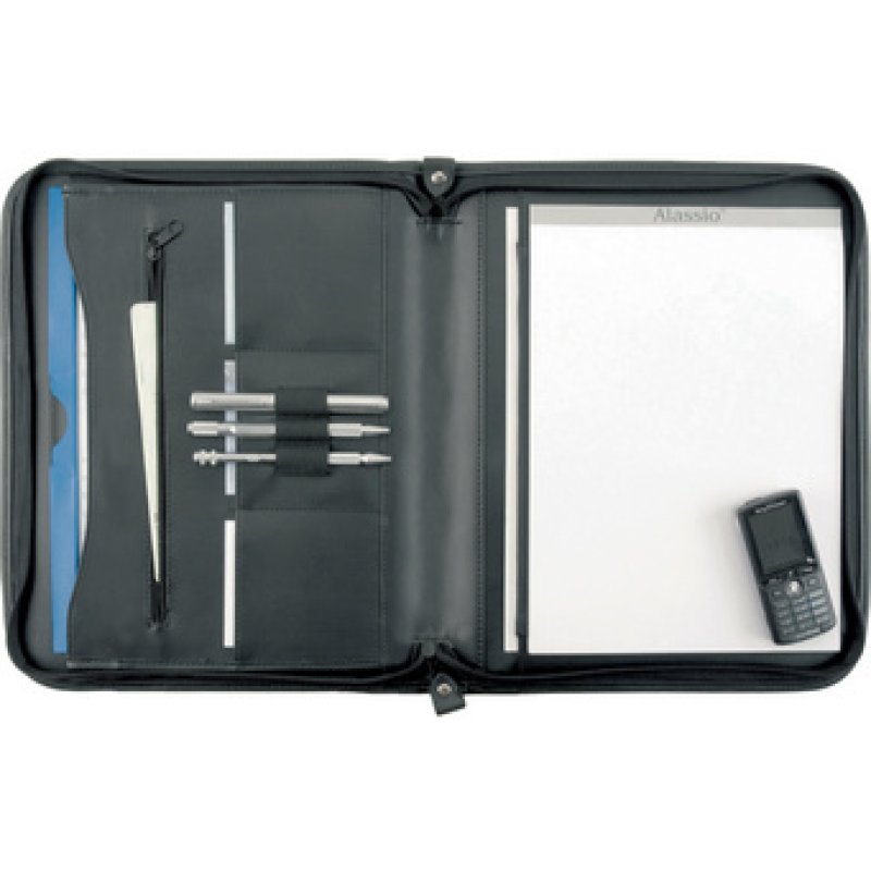 Alassio Conférencier "MILANO", A4, similicuir, noir