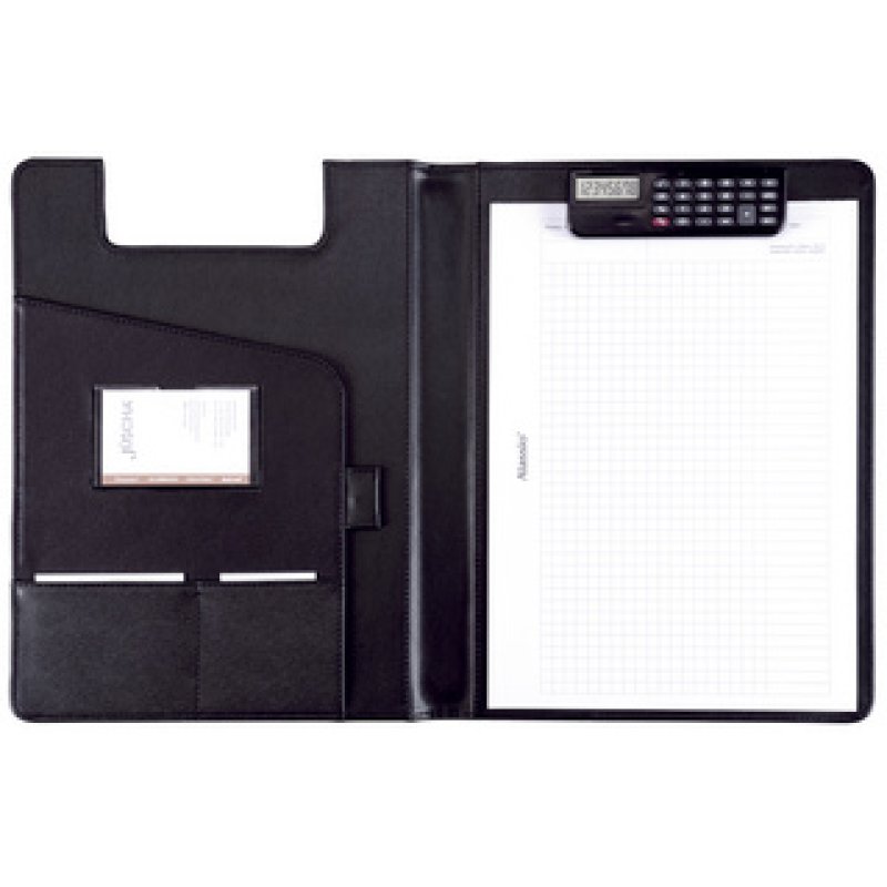 Alassio Conférencier "BRESCIA", A4, similicuir, noir