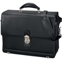 Alassio Porte-documents "MONZA", cuir, noir