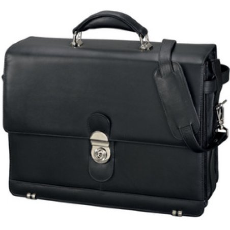 Alassio Porte-documents "MONZA", cuir, noir