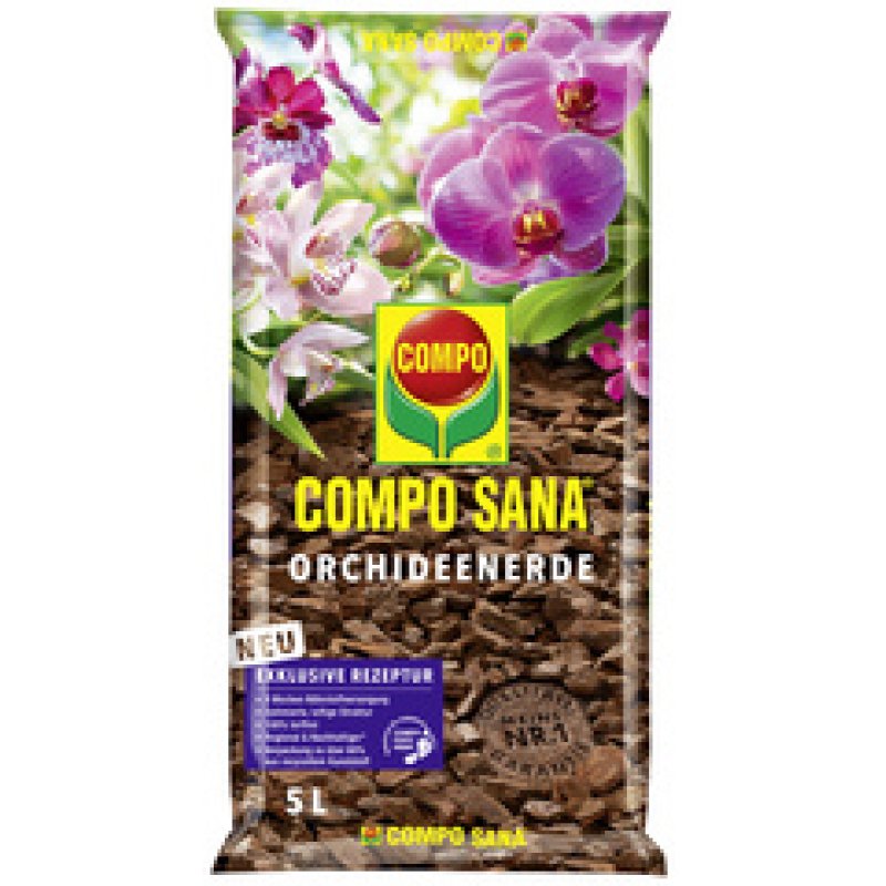 COMPO SANA Terreau pour orchidées, 10 litres