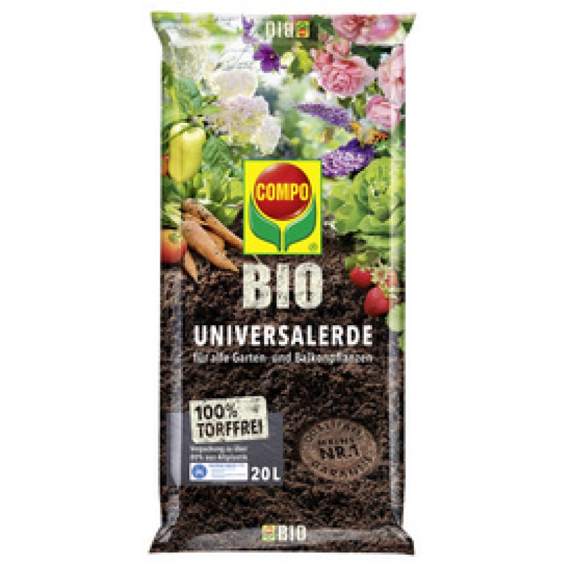 COMPO BIO Terreau universel sans tourbe, 7,5 litres