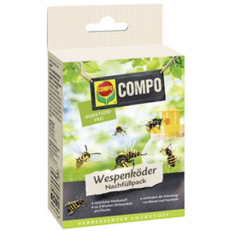 COMPO Wespenfallen-Köder, 2er Nachfüllpack