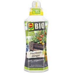 COMPO BIO Hochbeetdünger, 1 Liter Dosierflasche