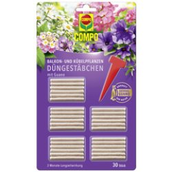 COMPO Balkon- und Kübelpflanzen Düngestäbchen mit Guano