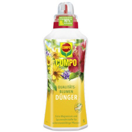COMPO Qualitäts-Blumendünger, 1 Liter Dosierflasche