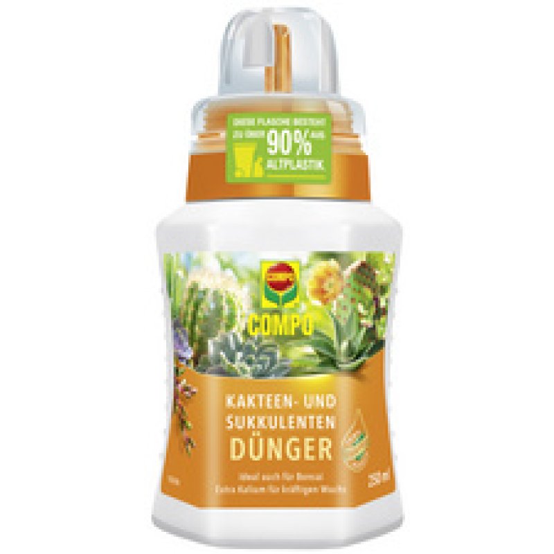 COMPO Kakteen- und Sukkulentendünger, 250 ml Dosierflasche
