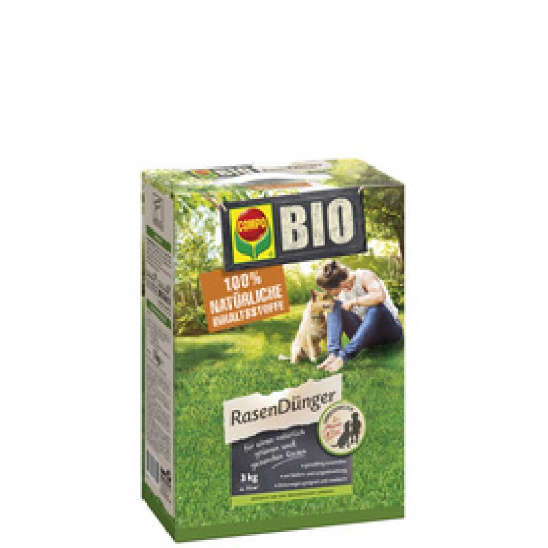 COMPO BIO Rasendünger, 3 kg für 75 qm