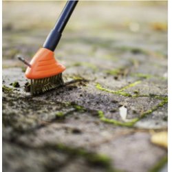 Bradas Brosse pour dalles, télescopique, longueur:800-1400mm