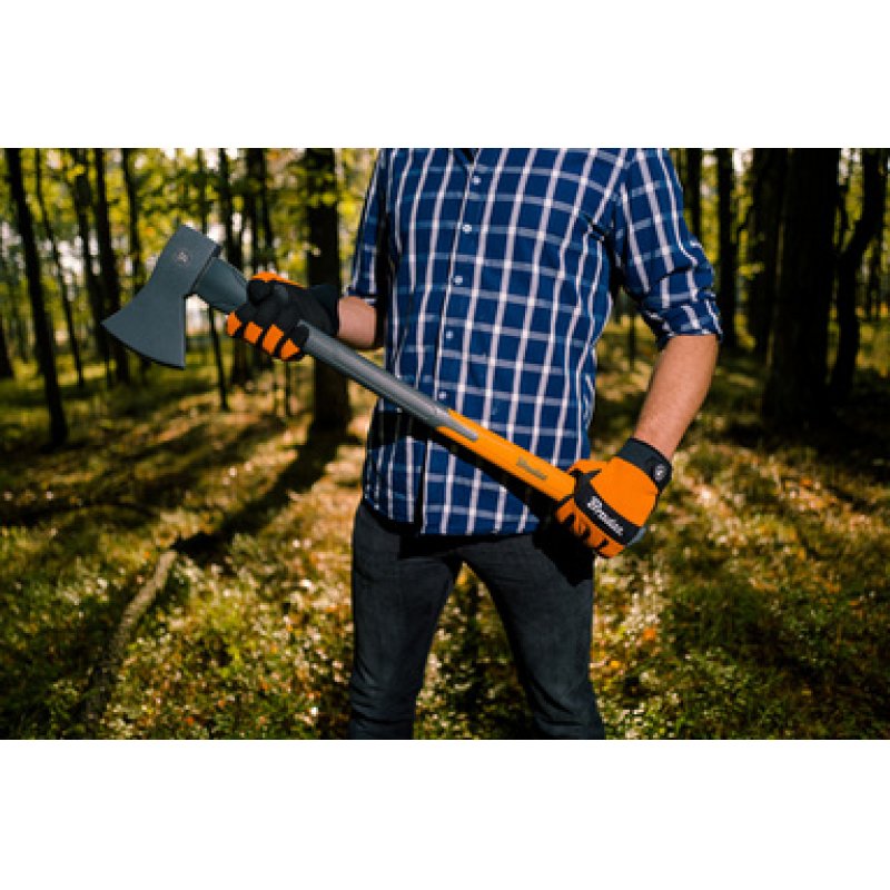 Bradas Hache universelle, manche en fibre de verre, 1,25 kg