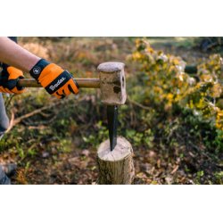 Bradas Coin de fendage, acier trempé, 1,5 kg, gris