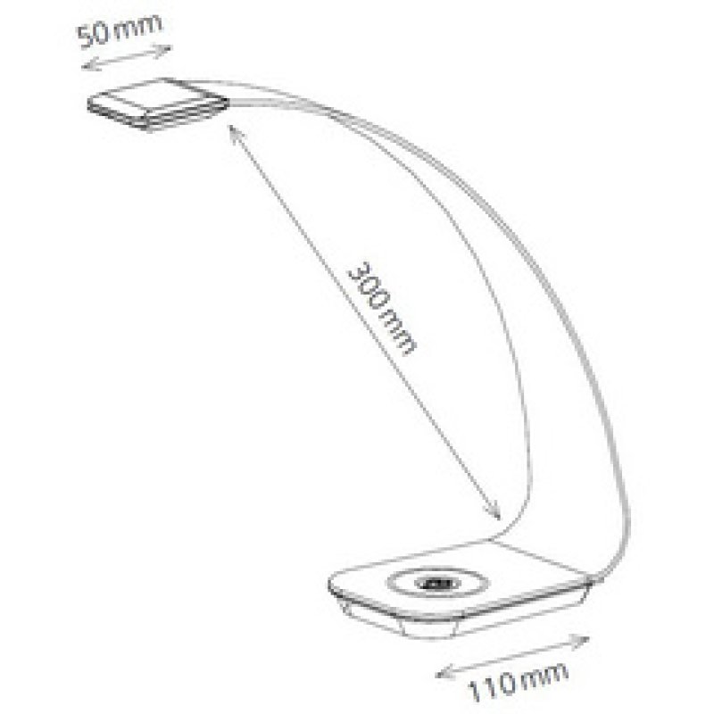 Hansa Lampe de bureau / de lecture à LED Scala, violet