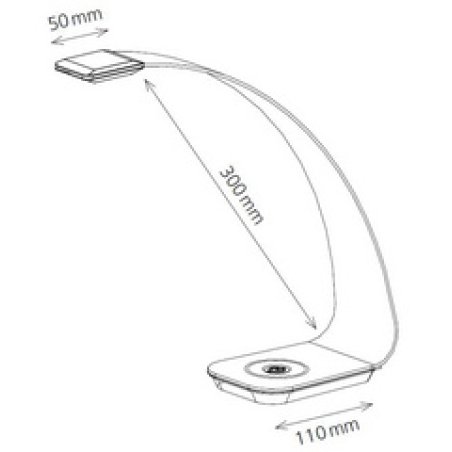 Hansa Lampe de bureau / de lecture à LED Scala, violet