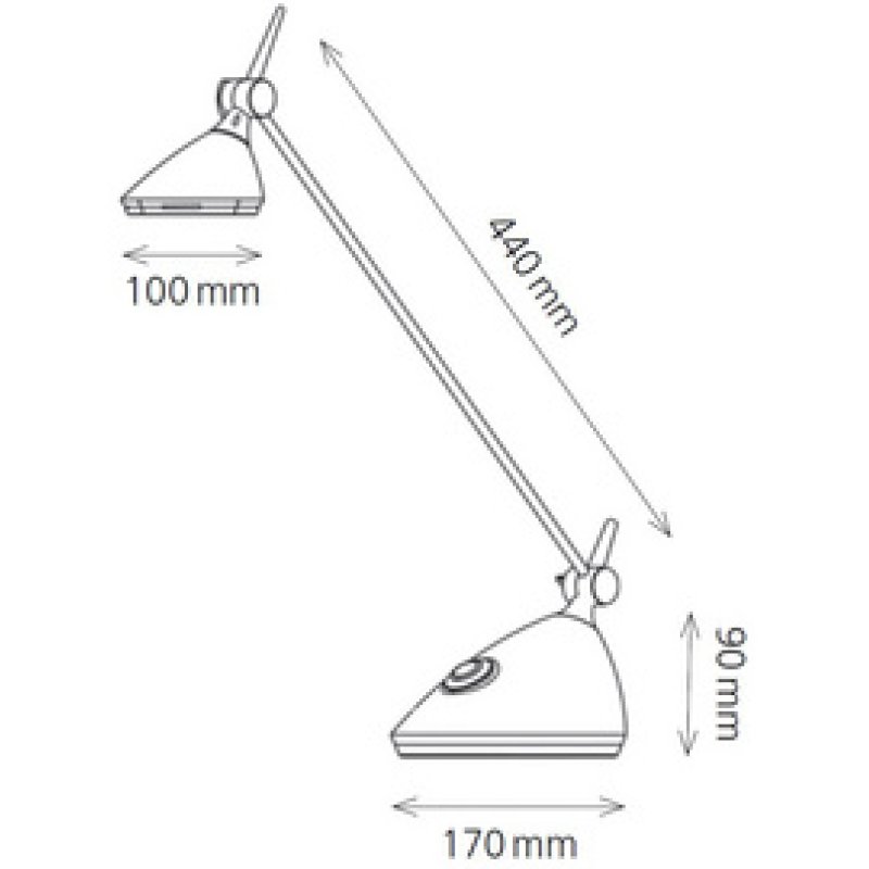 Hansa Lampe de bureau à LED Rio, blanc